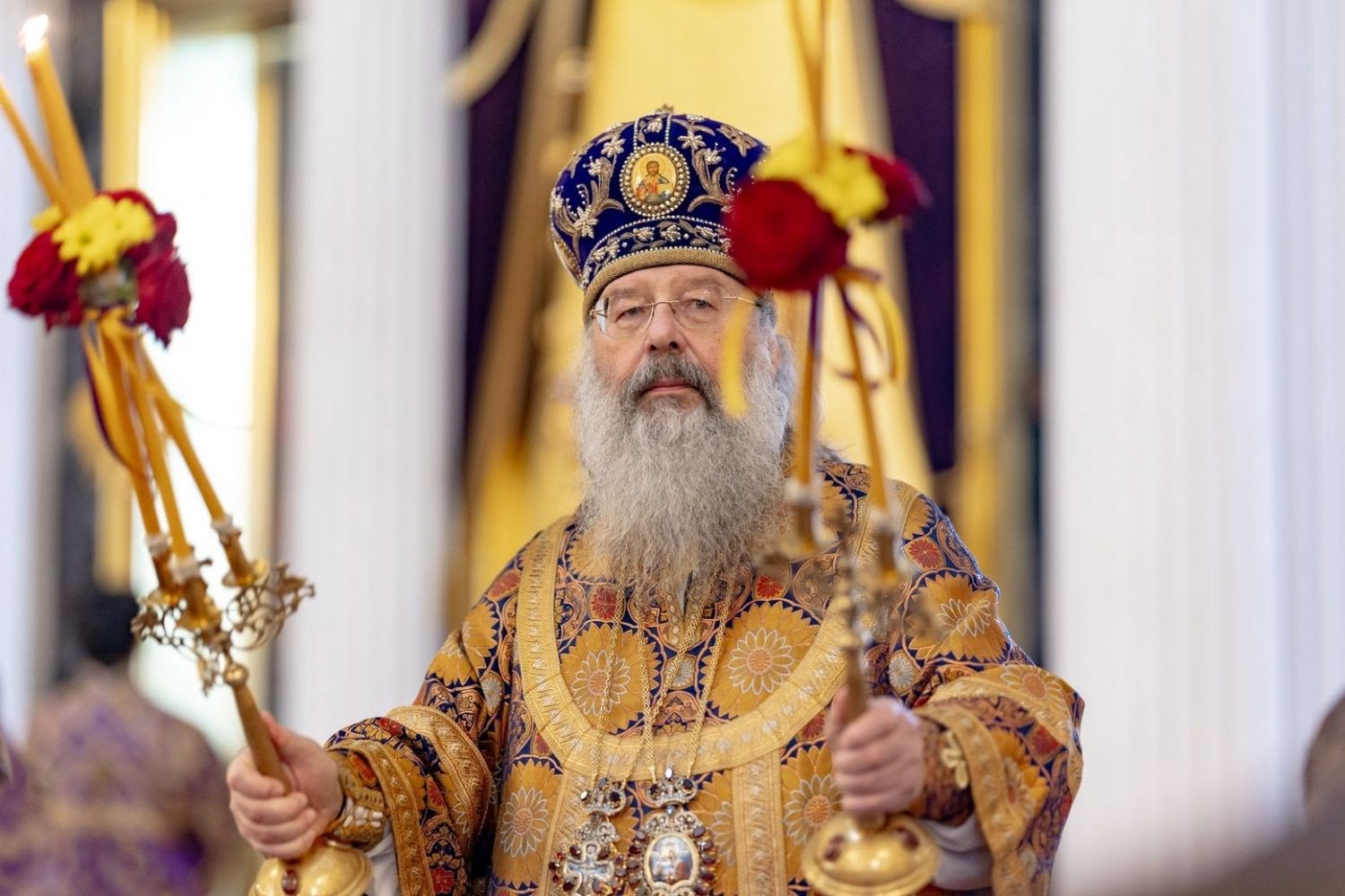 Поздравление священноархимандриту нашей обители митрополиту Казанскому и Татарстанскому Кириллу с годовщиной архиерейской хиротонии